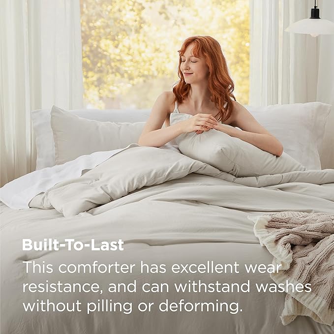 Bedsure Oversized Queen Comforter Set, 3 Pieces GentleSoft™ Bed Set, 1 - Image 3