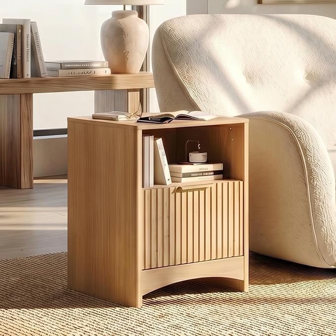 Marsail Wooden Nightstands Set of 2 - Image 3