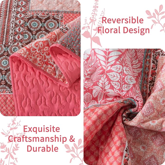 VAPUTAR Cotton King Size Quilt Bedding Sets - Image 4