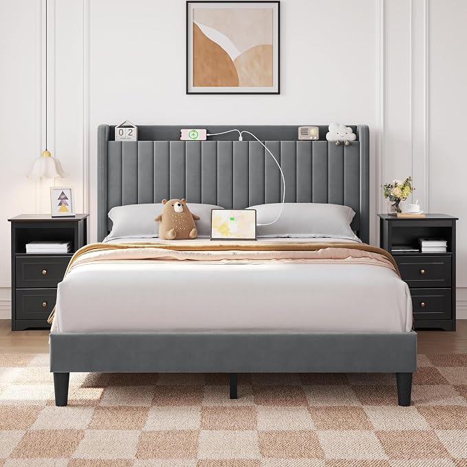 Yaheetech Tall Nightstands Set of 2 - Image 2