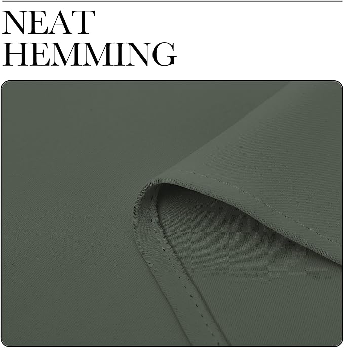 NICETOWN Thermal Insulated Curtains Blackout Draperies, Window Treatment Solid - Image 8