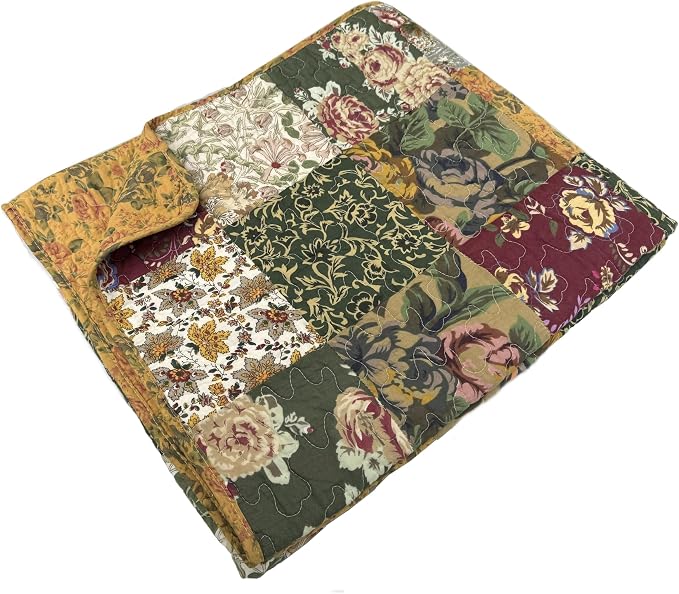 Greenland Home Antique Chic Quilted Patchwork Throw by GreenlandHome