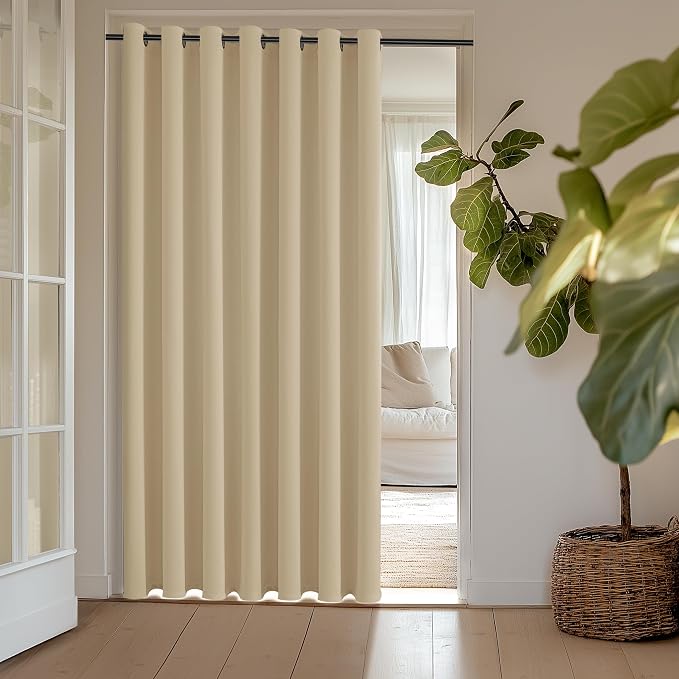 ChrisDowa Room Divider Curtains 84 Inches Long Sliding Door Curtain 1 Panel | by ChrisDowa
