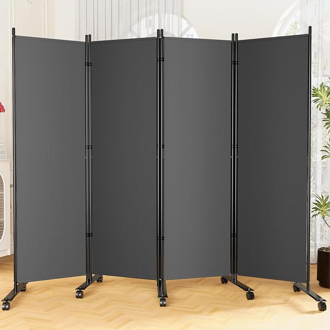 SUNALLY Room Divider Privacy Screens, 4 Panels Dividers by SUNALLY
