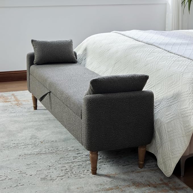 66" End of Bed Storage Bench for Bedroom - Image 8