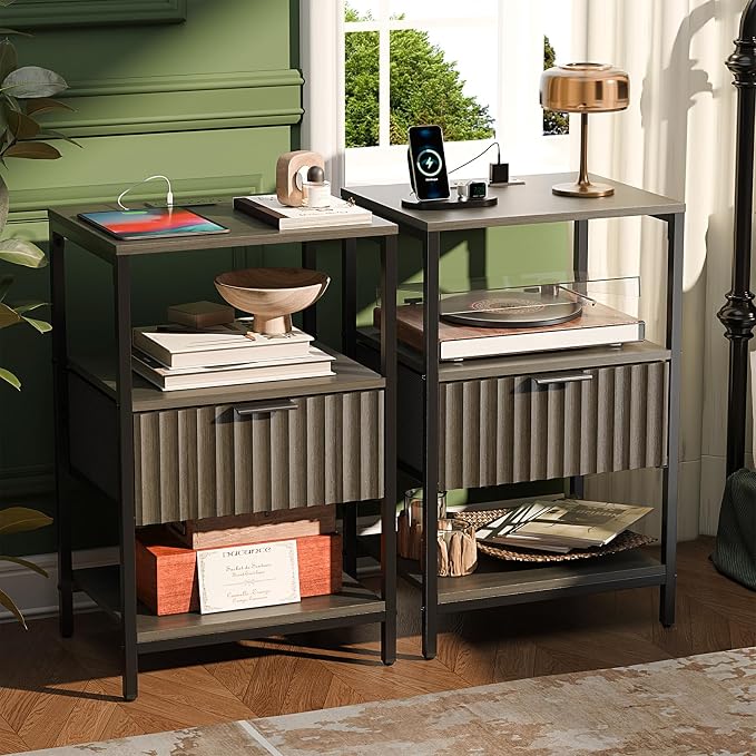 VINGLI Nightstands Set of 2 by VINGLI