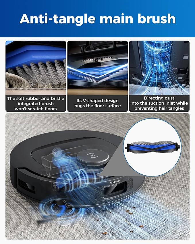 Yivy 27PCS Accessories Kit for Ecovacs Deebot T30C Omni/T30C Omni Gen2 Robot Vacuum Cleaner: 1 Main Brush, 6 Side Brushes, 6 Dust Bags, 4 HAPE Filters, 8 Mop Pads, 2 Cleaning Brushes