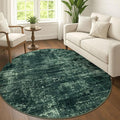 Abstract Round Area Rug 6 Ft Washable Circle Rugs Large Round Rug Non Slip Thin by iOhouze