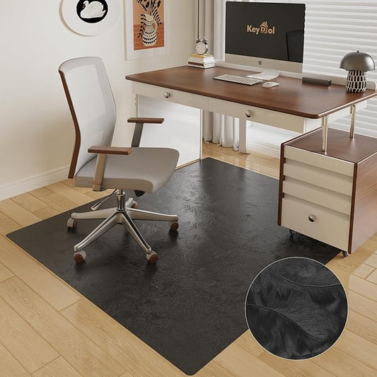 40" x 50" Office Mat for Hardwood Floor with 3D Feather Design,Waterproof&Non-Slip Computer Floors Mat,Utility Office Floor Mats for Rolling Chairs Hardwood,Office Chair Floors Protector for Home&Game