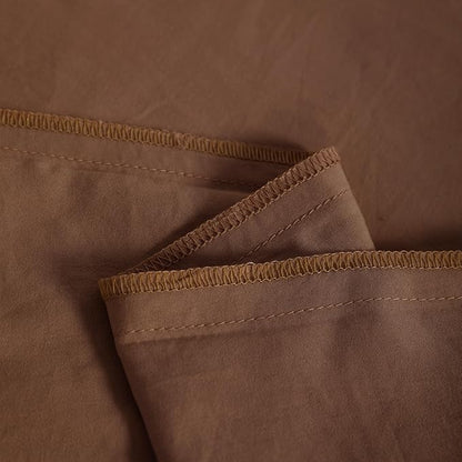 NTBAY Toddler Bedding Set - 4 Piece Soft and Breathable Crib Bedding Set for Boys and Girls, Includes Quilted Comforter, Fitted Sheet, Flat Top Sheet and Envelope Pillowcase, Brown