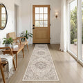 cotiled 2x6 Hallway Runner Rug for Entryway, Non-Slip Vintage, Light Brown | by COTILED