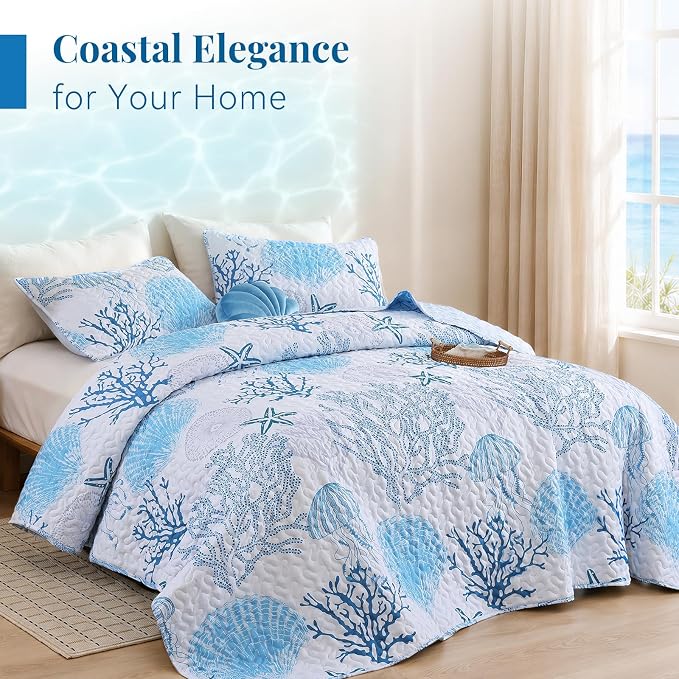 weigelia Coastal Quilt Set King Size - Image 6