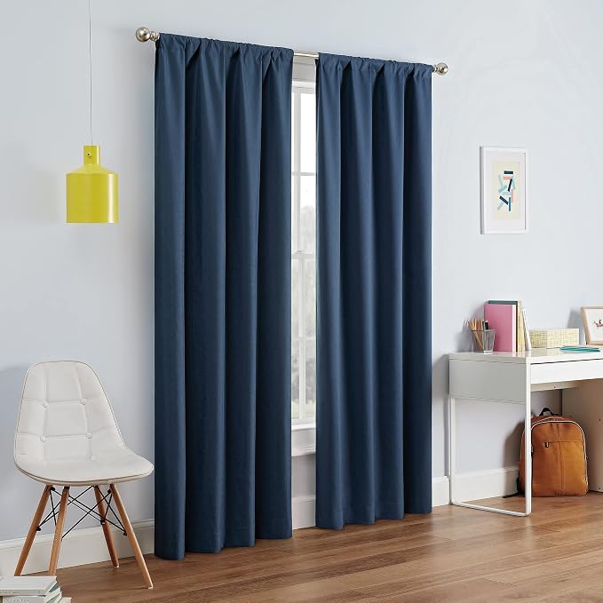 Eclipse Kendall Blackout Rod Pocket Curtain by EclipseCurtains