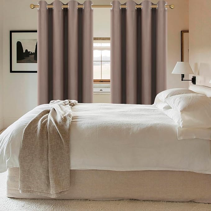 Diraysid Cappuccino Grommet Blackout Curtains - Image 4