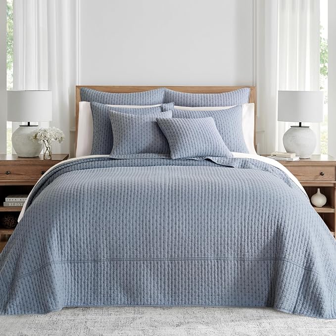 Levtex Home - Cross Stitch Bedspread Set - Twin Bedspread and One Standard Sham by LevtexHome