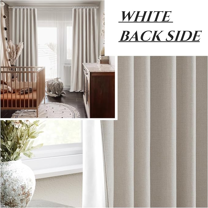 QJmydeco 100 Inch Curtains Complete Blackout Curtains - Image 6