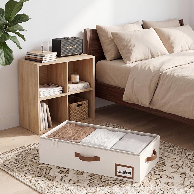 StorageWorks 5 Inch Low Profile Under Bed Storage Containers - Image 5