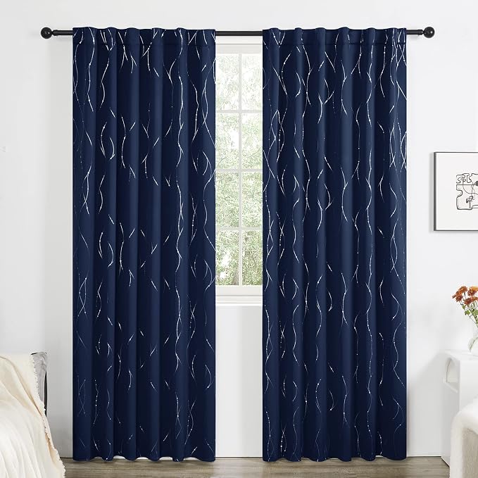 Deconovo Blackout Back Tab Curtains - Image 2