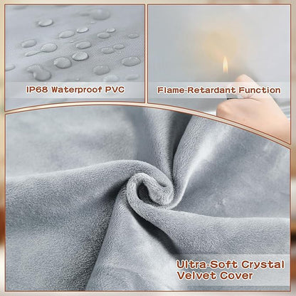 Large Pet Heating Pads for Dogs & Cats Outdoor, 35.4*23.6inches Dog Cat Heating Pad Bed Outdoor Waterprooof, Warming Heated Cat Dog Bed Blanket Outside, Heated Pet Mat, Gifts for Cats Dogs in Winter