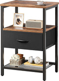 Huuger Night Stand with 2 Drawers, Bed Side Table with Open Shelf | Bedroom by Huuger