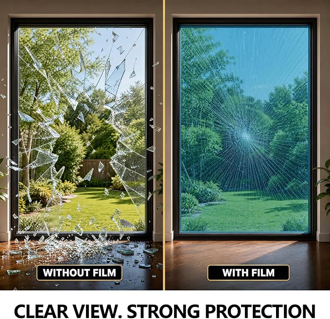 One Way Privacy Window Film Static Cling Mirror Tint 29.5Inx6.5Ft | Heat - Image 7
