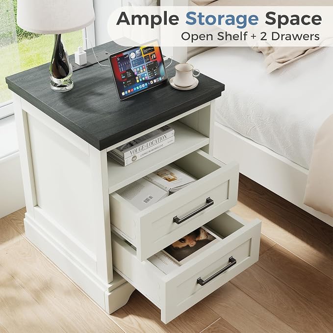 DUMOS Farmhouse Nightstand - Image 4