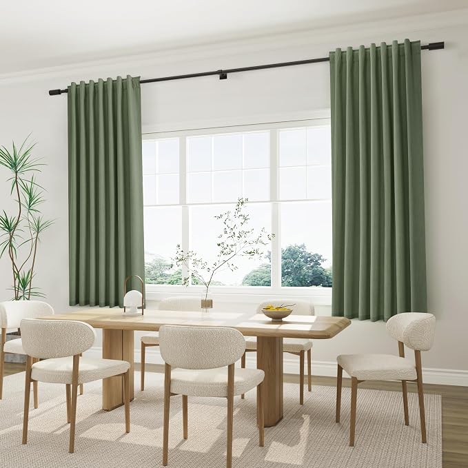 Joywell 100% Blackout Linen Curtains 72 Inch - Image 6