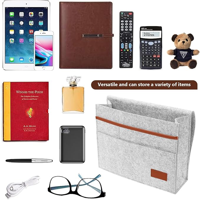 Bedside Caddy, Sofa Caddy, Storage Organizer Pocket - Image 5