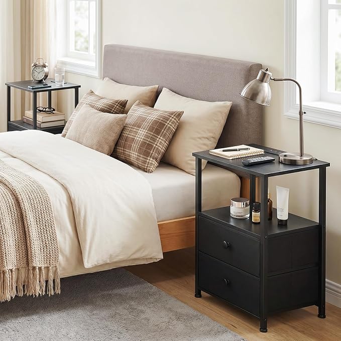Night Stand, Nightstands Set of 2 - Image 8