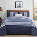 Cottolester Queen Quilt Bedding Set, All Seasons Microfiber Boho Quilt Set by Cottolester