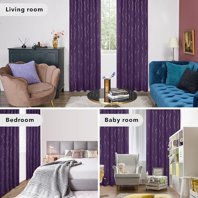 Deconovo Blackout Back Tab Curtains - Image 7