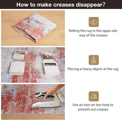 50"x60" Modern Abstract Office Chair Rug, Easy to Clean Computer Chair Rug, Under Desk Rugs for Home Office, Desk Rugs for Rolling Chairs, Floor Mat for Hardwood Floors, Desks Carpet for Tile Floor