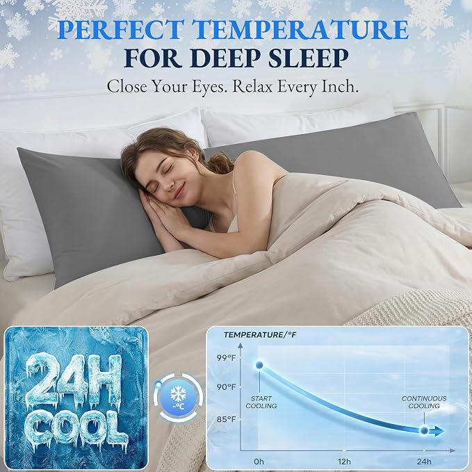 ELNIDO QUEEN Cooling Body Pillow Insert - Image 5