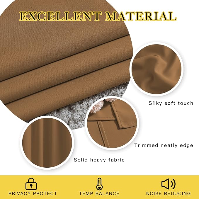NICETOWN Blackout 78 inch Curtains - Image 4