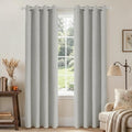 Joydeco Blackout Curtains 84 Inches Long 2 Panels Burg, Room Darkening Drapes by JOYDECO