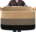 Goodpick Large Woven Blanket Basket, 75L | 21.6'' x 14.9'' x 11.8'' Wicker by Goodpick