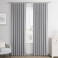 Joywell 100% Blackout Linen Curtains 80 Inches Long by Joywell