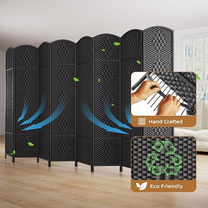 HALLYBEE Room Divider Panel, 6 Panel Partition Room Dividers Screen, Privacy - Image 5