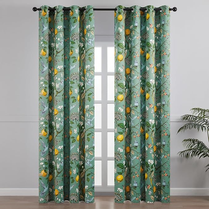 Topfinel 100 Inches Long Sage Green Luxury Curtains - Image 2