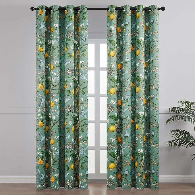 Topfinel 105 Inches Long Sage Green Luxury Curtains - Image 2
