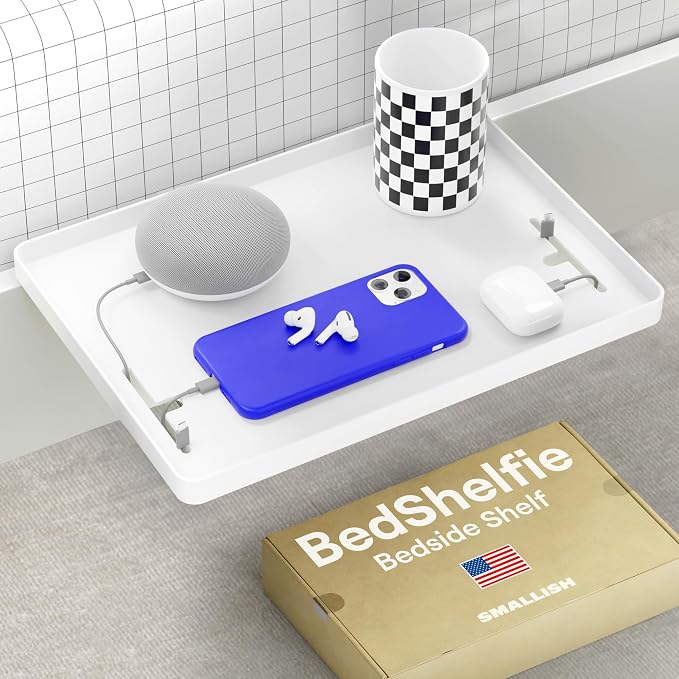 BedShelfie Bedside Shelf for Dorm Room by BedShelfie