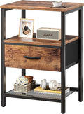 Huuger Night Stand with 2 Drawers, Bed Side Table with Open Shelf | Bedroom by Huuger