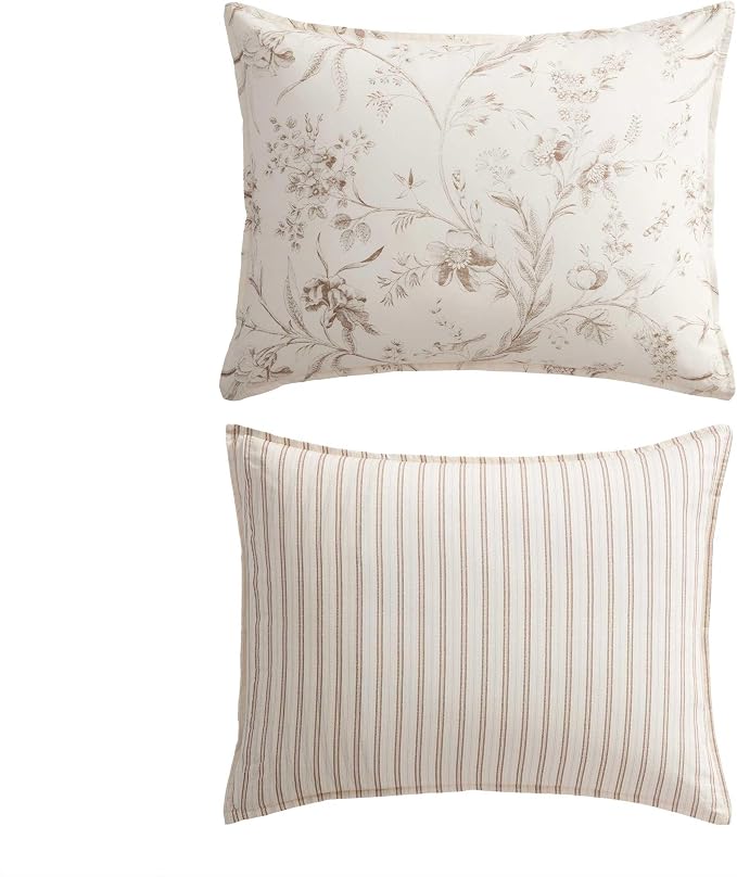 Laura Ashley - Reversible Cotton King Comforter Set - Image 9