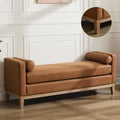 Aoiy & Wifon 65.55" W End of Bed Bench, King Size Upholstered Bench by AoiyWifon