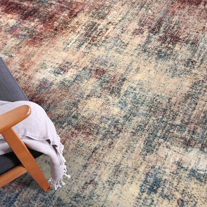Abstract Runner Rug 2x10 Ft Washable Runners - Image 7
