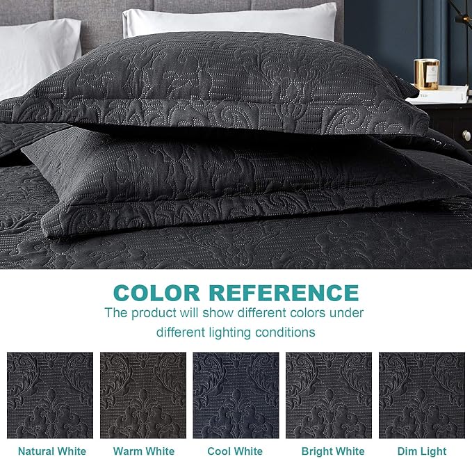 Hansleep Black Quilt King Size - Image 9