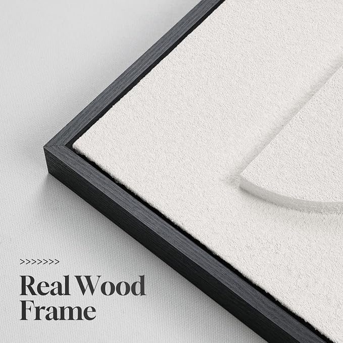 Large 3D Textured Framed Abstract Wall Art - Image 6