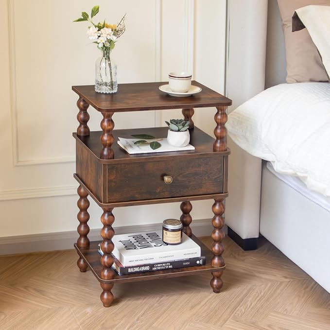 AWASEN Night Stand, Mid Century Nightstand - Image 5