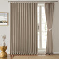 Pinch Pleated Patio Sliding Door Curtains 95 Inch Length by KEQIAOSUOCAI