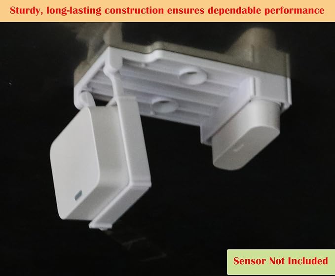 Garage Door Bracket Compatible with SimpliSafe Entry Sensor, Easy Setup, Durable Build, Pre-Installed Double-Sided mounting Tape & Pre-Cut Holes (Screws Included) (2 Pack)